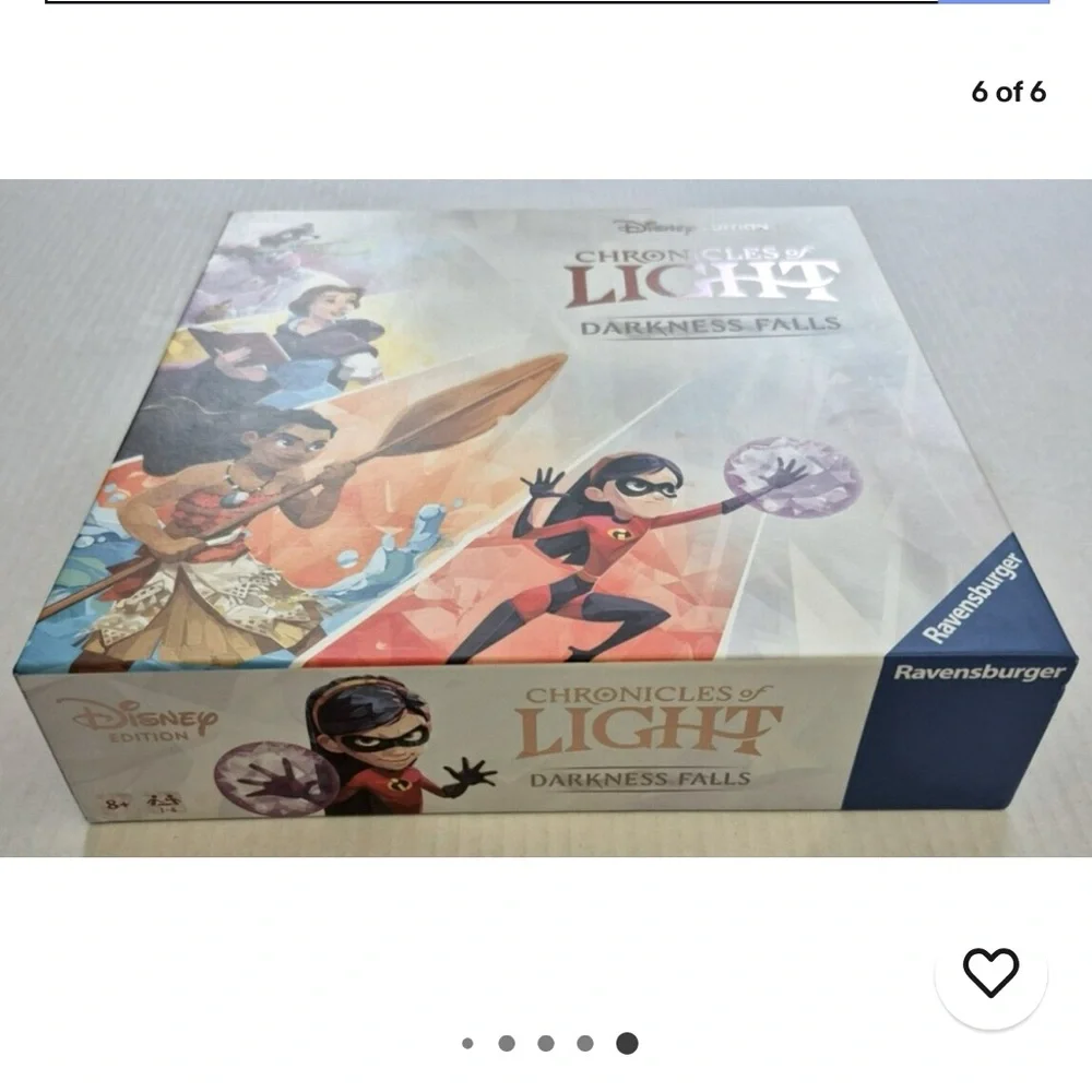 Disney Chronicles of Light: Darkness Falls Board Game